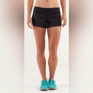 Lululemon Speed Short in Reflective Black